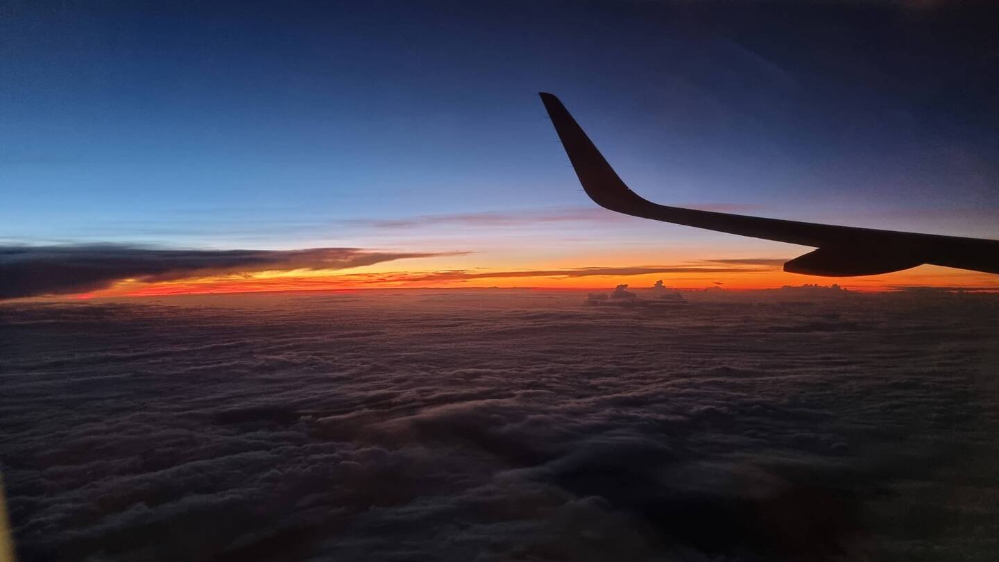 Beetje vliegschaamte wel, maar het blijft bij deze ene binnenlandse vlucht.🙈