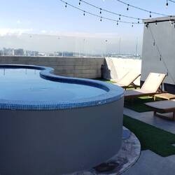 Whirlpool auf Dachterrasse