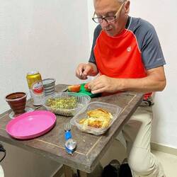 Man beachte unser neues Camping-Besteck! Klappbar!