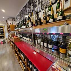 Wine shop with local wines for tasting