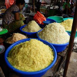 Scenes from Daryingon market. I believe these are bamboo shoots.