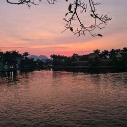 Tam Coc Sonnenuntergang