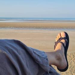 The sound of waves at last