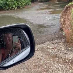 Eine der vielen Flussdurchquerungen