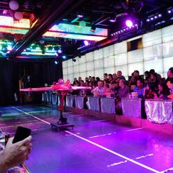 Waiting for the show to begin.