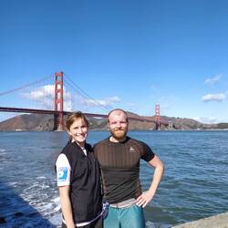 Länge, wunderschöne Joggingrunde mit Blick auf die Golden Gate Bridge