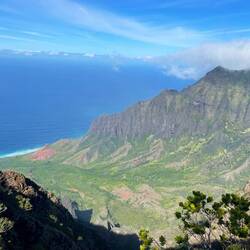 Der Blick auf die Na Pali Coast