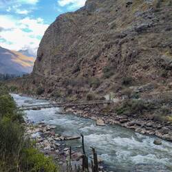 Ausblick auf der Zugfahrt nach Cusco🚂