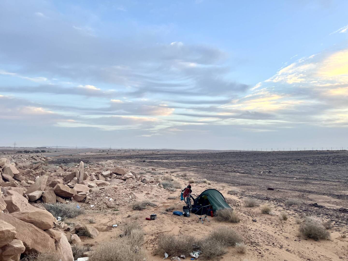 Campingplatz vor der Stadt
