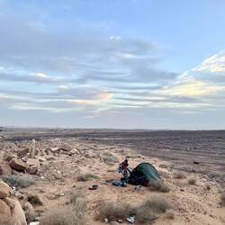 Campingplatz vor der Stadt