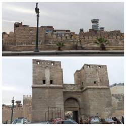 View of the Fatimid city walls / Bab al-Nasr Gate