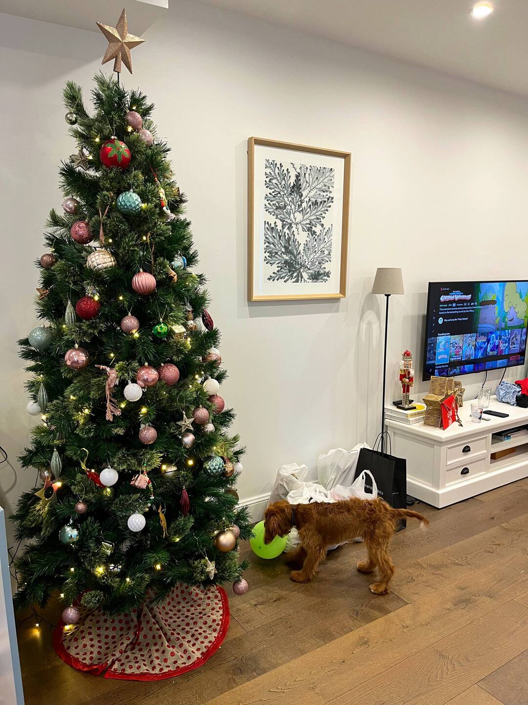 fertig geschmückter Tannenbaum :)