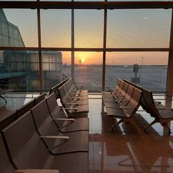 Immerhin gab es einen romantischen Sonnenaufgang