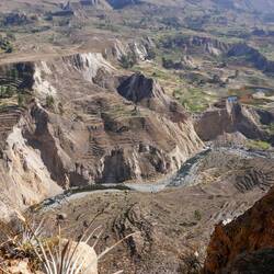 Erster Blick auf das Colca-Tal