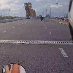 Da Nang Dragon Bridge vom Vortag