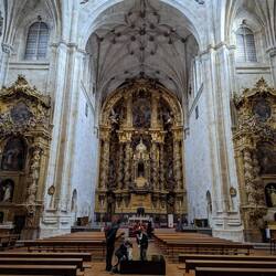 Interior of the Convent of San Esteban. The detail on these altars is amazing in person.