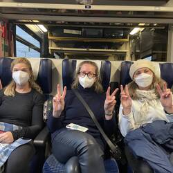 Mugging on the train!