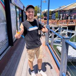 Jonas ist ein wenig nass geworden 😁