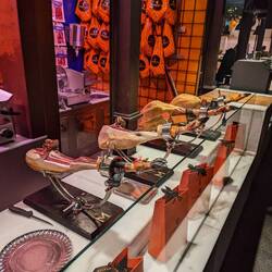 Jamon display in San Miguel Market, Mardid