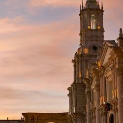 Abschied von Arequipa bei magischem Licht