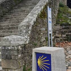 Ein kleiner Aufstieg in Portomarin