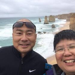 Just a wefie at the Twelve Apostles.