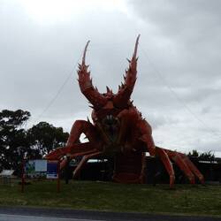 Larry the Big Red Lobster.