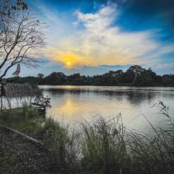 Entspannte sundown-Momente am Mae Klong