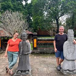 With mandarins, who are military figures