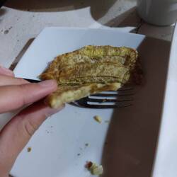 Patacones sind immer etwas trocken 🍌