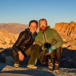 Sunset at Zabriskie Point