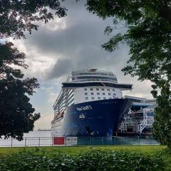 Innerhalb von 15 Tagen bringt uns dieses Schiff von Dubai nach Singapur 🚢