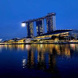 Marina Bay, das Wahrzeichen von Singapur ist einfach jedes Mal wieder beeindruckend 🤩