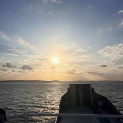 Sundowner von der Fähre aus 🌅