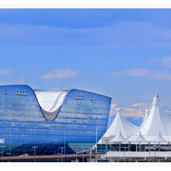 The Westin @ DEN is said to be designed to be reminiscent of a bird in flight.