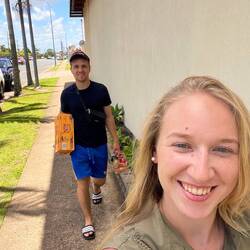 Schnell die Ausbeute ins Auto bringen 🍺