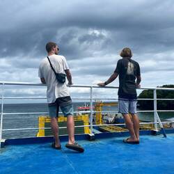 Waiting and wishing the ferry would finally depart