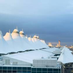 View of the terminal "peaks" from our room at the Westin @ DEN — Denver, CO.