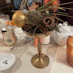 Sweet decoration on our breakfast table