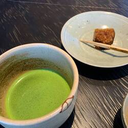 Matcha eith brown sugar rice fruit nut jelly