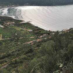 Erst bal von Itylo hoch in die Berge geklettert.