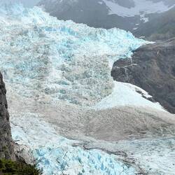 The whole glacier is crumbling loudly