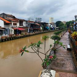 Der Fluss durch Melaka