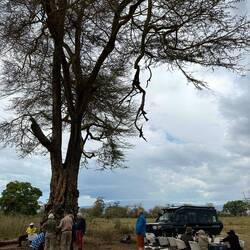 Mittagessen im Krater..