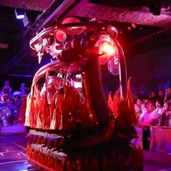 The opening act of the show at Robot Restaurant.