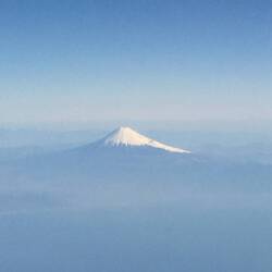 Mt Fuji viewed inflight from JL200.