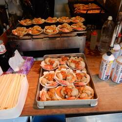 Scenes from around Tsukiji Market.