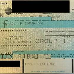 Boarding pass for AA297.