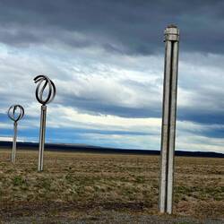 This is a wind sculpture... part of it blew away (really)