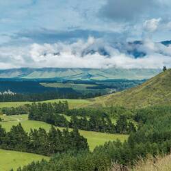 Blick ins Tal des Rakaia River